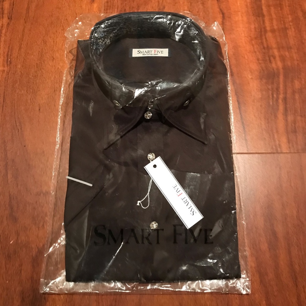 Smart Five Black Dress Shirt